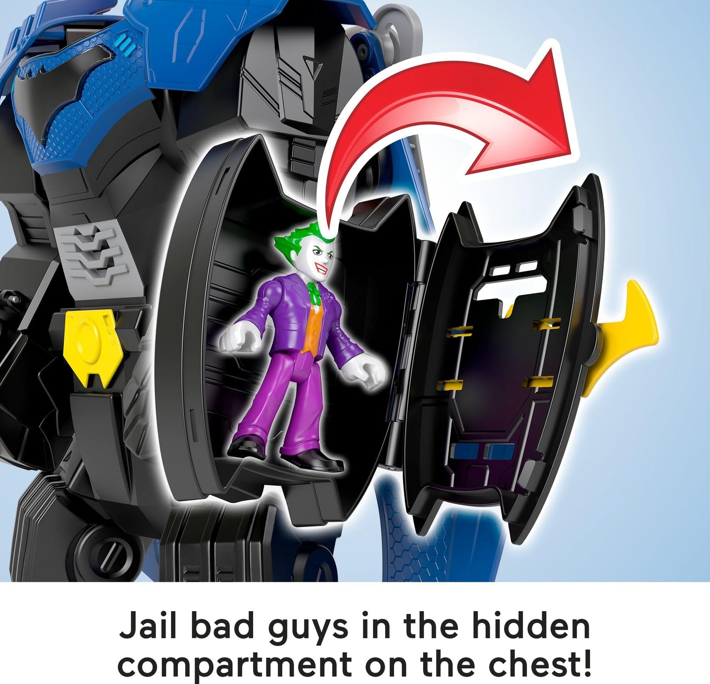 Fisher-Price Imaginext DC Super Friends, Batman Flight Mech with Lights, Sounds Motion & 3-inch Action Figure, 14.5-inch Toy Inc