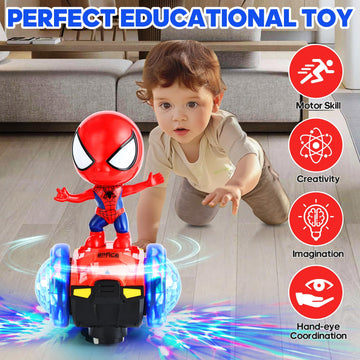 Toys For Boys 4-6,Dancing Robot Sensory Toy Car With Colorful Flashing Lights & Music,Fun Birthday Christmas Stocking Stuffing G