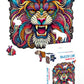 Webby Majestic Lion Jigsaw Puzzle | Travel Game | Zentangle Art Design Wooden Puzzle Toy For Kids And Adults (25 Pieces)