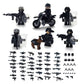 Toysvill SWAT Military Police Building Block Kit for Kids | Motorcycle & Soldiers Minifigures (Classic Set of 6 PCS) with Dog  Modern  and Accessories Gift