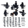 Toysvill SWAT Military Police Building Block Kit for Kids | Motorcycle & Soldiers Minifigures (Classic Set of 6 PCS) with Dog  Modern  and Accessories Gift
