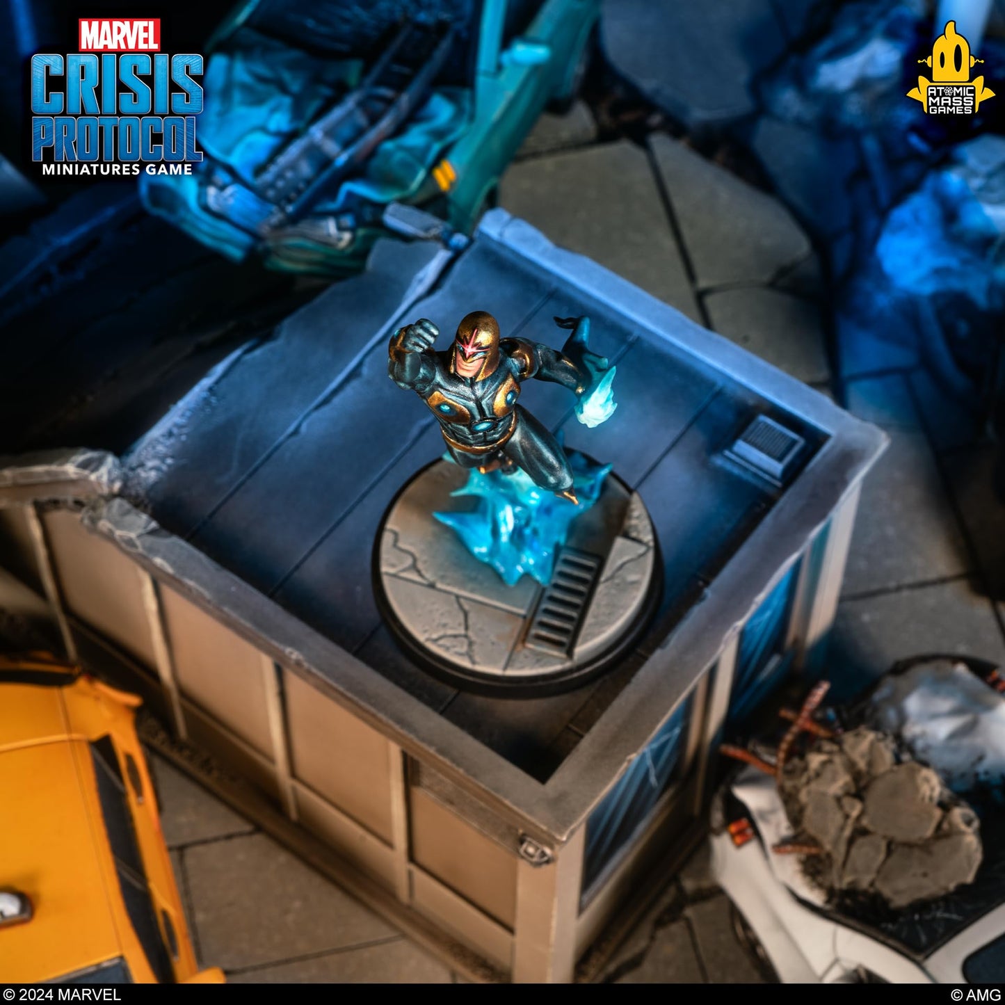 Atomic Mass Games Marvel: Crisis Protocol Nova & Yondu Character Pack - Expand Your Guardians of The Galaxy Team! Tabletop Super