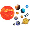 SpriteGru Giant Magnetic Solar System Set - 24 PCS with 12 Briefing Magnets for Toddlers and Kids - Educational Fun