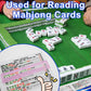 QANIUOS Mahjong Line Finder, 2 Pack Mahjong Rules Reader, Acrylic Card Rules Helper for Mahjong Players Accessories and Gifts(Pi