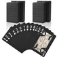 Joyoldelf Black Playing Cards, 2Pcs Cool Black Foil Decks Of Cards, Waterproof Playing Cards & Flexible Poker Cards With Box, Great For Party, Game, Cardistry, Magic Trick