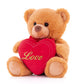 Stuffed Animal Teddy Bear  Holding Love Heart Plush Bears  I Love You Mom  Valentine's Day Gift  Love Gift for Mom  Girlfriends  Baby  8 inches