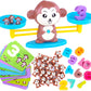 Monkey Balance Math Game Counting Toy for Kids Ages 3+ 64 Pieces