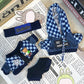 QIUTIMIY Clothes for Doll 17cm Doll Clothes 4-Piece-Blue-Set Doll Clothes enhanced Doll Outfit with Accessories-Headband+Jacket+Sweatshirt+Sweatpants(NO Doll Included)