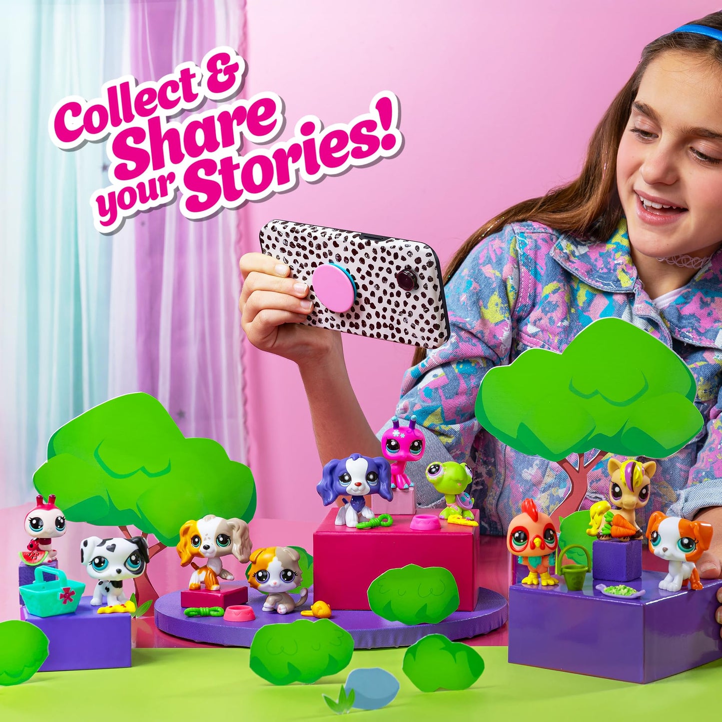 Littlest Pet Shop - Grooming Spa Play Pack, Gen 7 Authentic Lps Bobble Head Toy Figure, Collectible Toy Animal, Ages 4+
