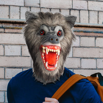 PartyHop Werewolf Mask Scary Latex Full Head Scary Horror Mask Fancy Dress for Halloween Carnival Costume Party