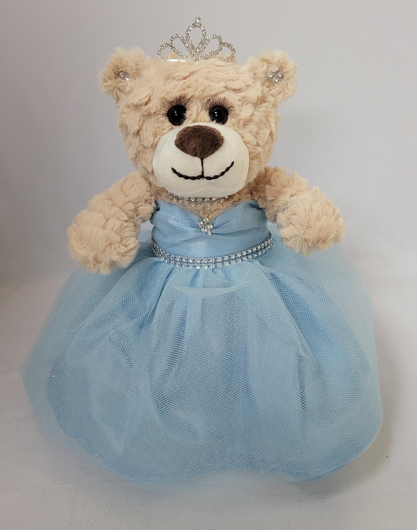 Kinnex Collections Since 1997 12'' Quince Anos Last Doll Teddy Bear With Dress (Centerpiece) ~ Arc09832-4 (Baby Blue)