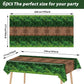 Chiazllta 6Pcs Forest Path Tablecloth Dinosaur Party Table Covers Woodland Birthday Party Supplies Safari Jungle Party Decoratio