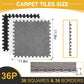 36 Pcs Plush Interlocking Carpet Tiles,Non-Toxic Foam Carpet Tiles For Toddler Baby,Machine-Washable,Anti-Slip,Eva Foam Interloc