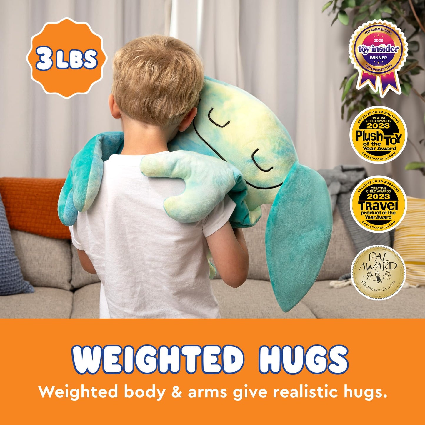 Bumpas Stuffed Animal - 3 Lbs - 14' Cute Cuddle Pal, Shloof - Weighted Stuffed Animal -