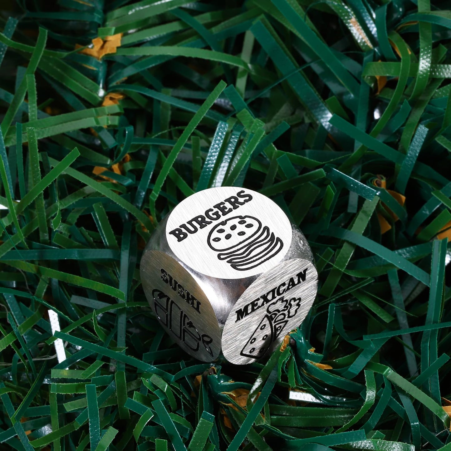 Valentines Gifts for Boyfriend Anniversary Steel Gift for Couples Food Date Night Decision Dice for Boyfriend Girlfriend Him Her