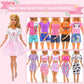 15 Set Doll Clothes For 11.5 Inch Doll Include 1 Fairy Dress 1 Long Dress 2 Sequins Dresses 6 Outfits Tops And Pant/Short/Skirts 6 Fashion Dresses For 11.5 Inch Fashion Dolls