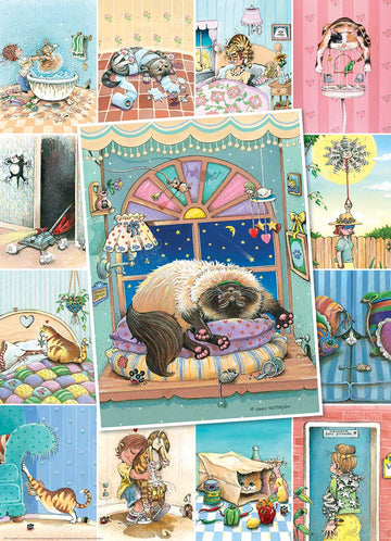 Eurographics (Eurhr Cat'S Life By Gary Patterson 500Piece Puzzle 500Piece Jigsaw Puzzle, 8500-5366