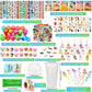 Poen 212 Pcs Farm Animal Party Favors Set Include Cup Straw Stamp Clap Bracelet Keychain Ring Puzzle Sticker Animal Miniature Ca