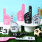 Sinmoe 24 Pcs Sports Fan Foam Finger Mini Foam Fingers Foam Hand Foam Finger 1 For Sports Themed Birthday Party Supplies Sport E
