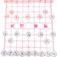 MAGIKON Chinese Chess, Hard Plastic Xiangqi with Plastic Box, 1-1/5-Inch Diameter