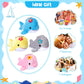 Zomiboo 12 Pcs Mini Animal Plush Toys Dolphin Sea Turtle Stuffed Animals Small Tiny Ocean Mini Plush Toys For Keychain Decoration Baby Xmas Bag Fillers Stocking Stuffs(Dolphin)