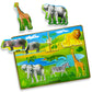 Big Discoveries Wooden Puzzle - Animal Wood Puzzles For Toddlers 2+ Years Old | Montessori Learning Puzzles For Kids - Great For