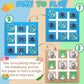 Rotatingpals 12 Set Passover Tic Tac Toe Gifts For Jewish Seder Meal Passover Party Game Pesach Mini Board Game For Kids Adults