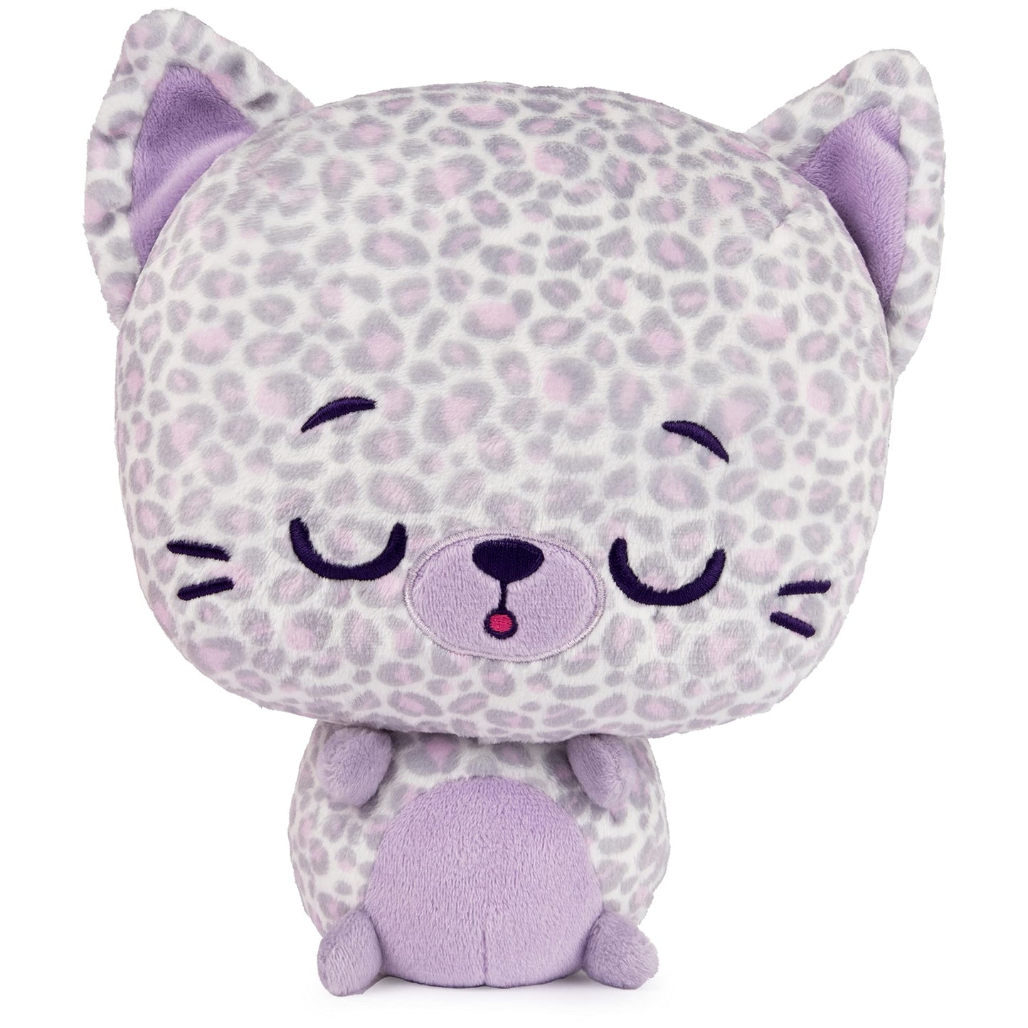 Gund Drops, Gina Spots, Expressive Premium Stuffed Animal Soft Plush Pet, Purple Leopard, 9