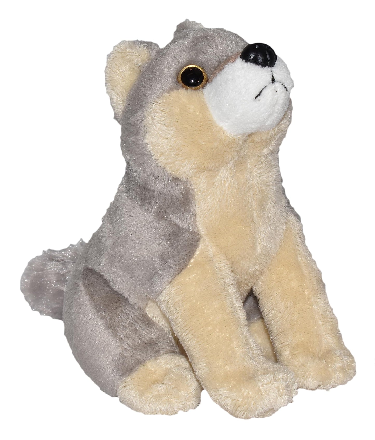 Wild Republic Wild Calls Wolf, Authentic Animal Sound, Stuffed Animal, Eight Inches, Gift For Kids, Plush Toy, Fill Is Spun Recycled Water Bottles