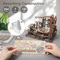 ROKR 3D Wooden Puzzles for mature-themed  Marble Run Puzzle Model Mechanical Marble Run Building Kits DIY Toy Hobbies for mature-themeds for Men  Women
