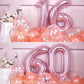 Aule 40 Inch Big Rose Gold 6 Balloon Number Large Foil Helium Number Balloons 0-9 Jumbo Giant Happy 6Th Birthday Party Decoratio