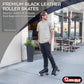CHICAGO SKATES Men's enhanced Leather Lined Rink Roller Skate - Classic Black Quad Skates - Size 8