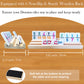 Soopotay 2-6 Players Mexican Train Dominoes Set With Numbers, 6 Wooden Racks, 91 Tiles, Portable Case, Dominos Set For Adults, B