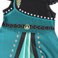 Wonderbabe Girls Princess Costumes Snow Queen Princess Dresses Kids Fancy Dress Up Clothes Toddler Girl Halloween Snow Party Cosplay Size 9-10