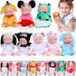 Zimtxo 8 Pcs Mini Baby Dolls - 4.5 Inch Cute Realistic Toy Dolls Set With Handmade Animal Clothing Baby Doll Giftbox Gifts For G