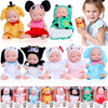 Zimtxo 8 Pcs Mini Baby Dolls - 4.5 Inch Cute Realistic Toy Dolls Set With Handmade Animal Clothing Baby Doll Giftbox Gifts For G