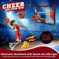 Ozmi Mini Basketball Hoop Indoor, Over The Door Basketball Hoop With Led Lights & Electronic Scoreboard, Includes 3 Balls & Pump
