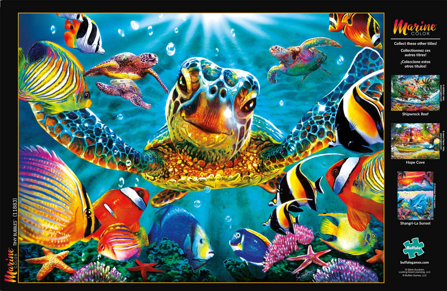 Buffalo Games - Steve Sundram - Tiny Bubbles - 1000 Piece Jigsaw Puzzle For Adults - Challenging Puzzle Perfect For Game Nights - Finished Size Is 26.75 X 19.75
