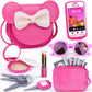 Pretend Play Toddler Girl Purse With Makeup Toys Set, Little Girls Purse Toys For 3 4 5 6 7 Year Old Girl Gifts, Kids Purse For 