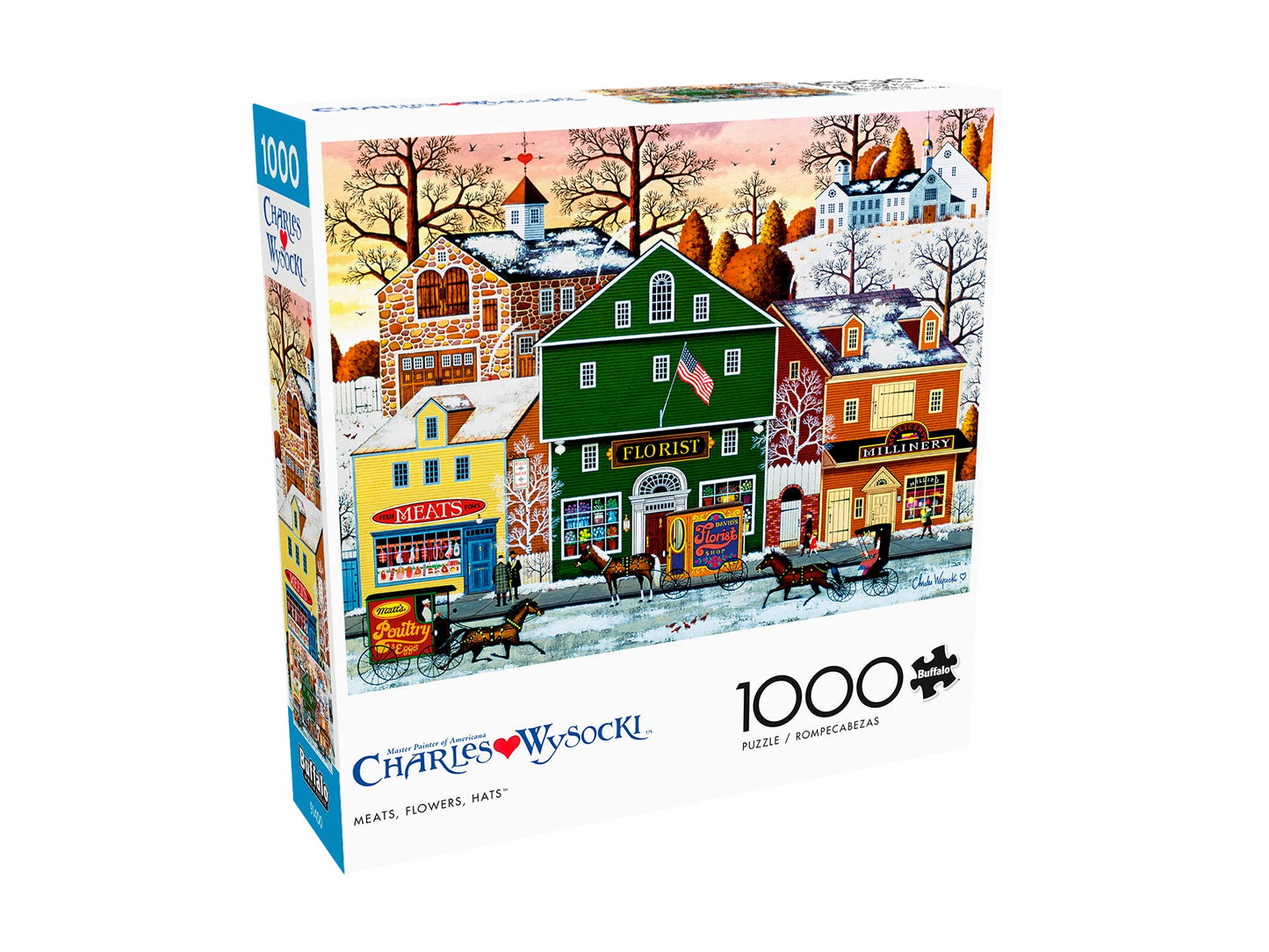 Buffalo Games - Charles Wysocki - Meats, Flowers, Hats - 1000 Piece Jigsaw Puzzle