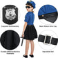 Tacobear Girls Police Officer Costume Cop Uniform Dress With Toy Accessories Birthday Cosplay Outfit Halloween Dress Up Set