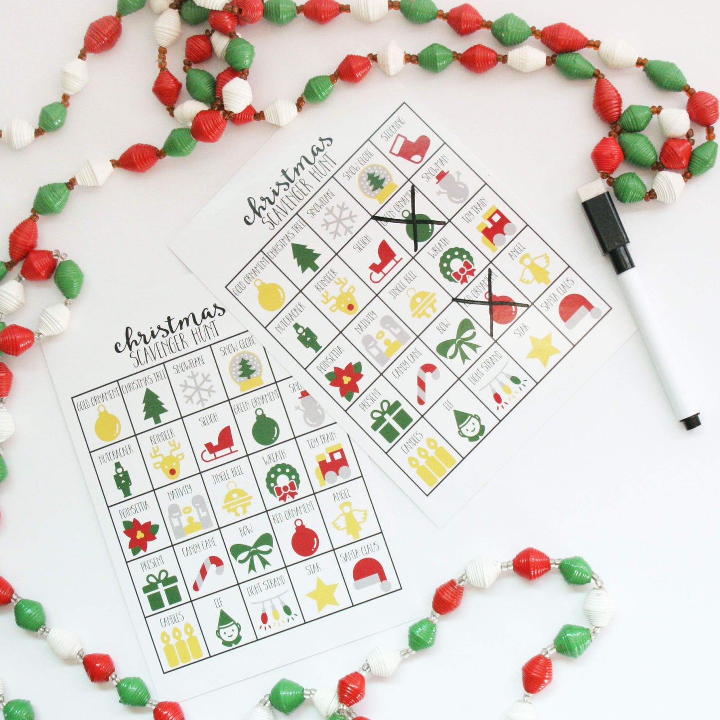 Craftivity Designs Variety Pack set of 20 Scavenger Hunt Games for Kids, Outdoor or Indoor, Road Trip, Travel Activities, Includ