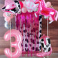 Kwuz Western Cowgirl Balloons Pink 3rd Birthday Party Decorations, Retro Horse Cowgirl Hat Boot Balloons Girls Western Theme Rod