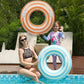 2PCS Pool Floats for mature-themed Striped Swim Ring Pool Floaties Inflatable Swimming Pool Raft Party Water Large Summer Beach Lounger Float Party Supplies (120#Multi Lollipop  2)
