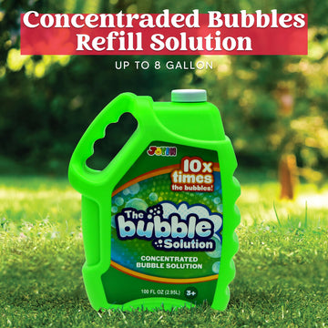 JOYIN 100 Oz Concentrated Bubble Solution (up to 8 Gallon) for Large Party in Summer Celebrations  Party Favor  Bubble Summer Toy  Classroom Prizes  Easter (Green)