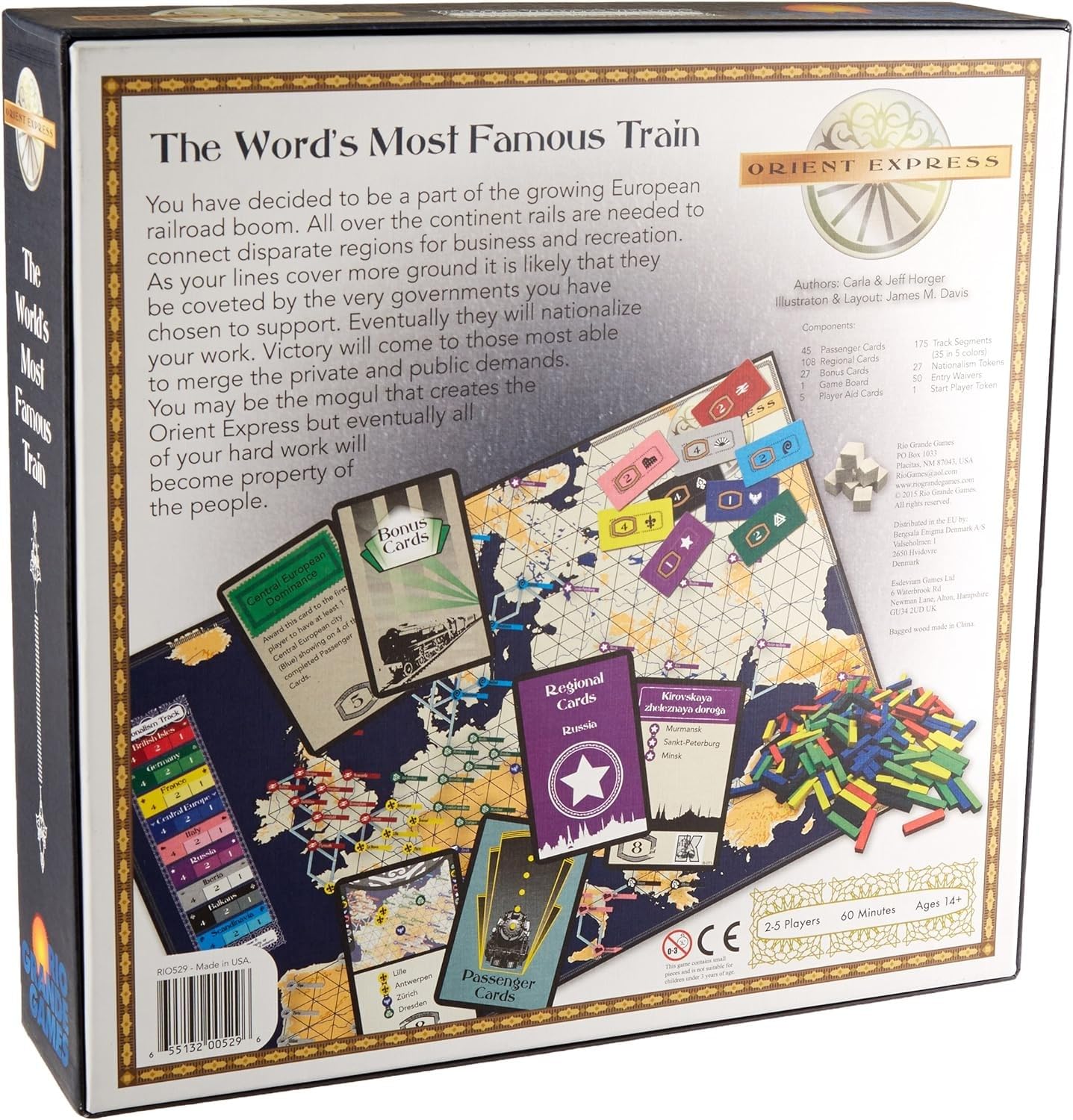 Rio Grande Games Orient Express Board Game