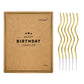 PHD CAKE 24-Count Gold Spiral Long Thin Metallic Birthday Candles, Cake Candles, Birthday Parties, Wedding Decorations, Party Ca