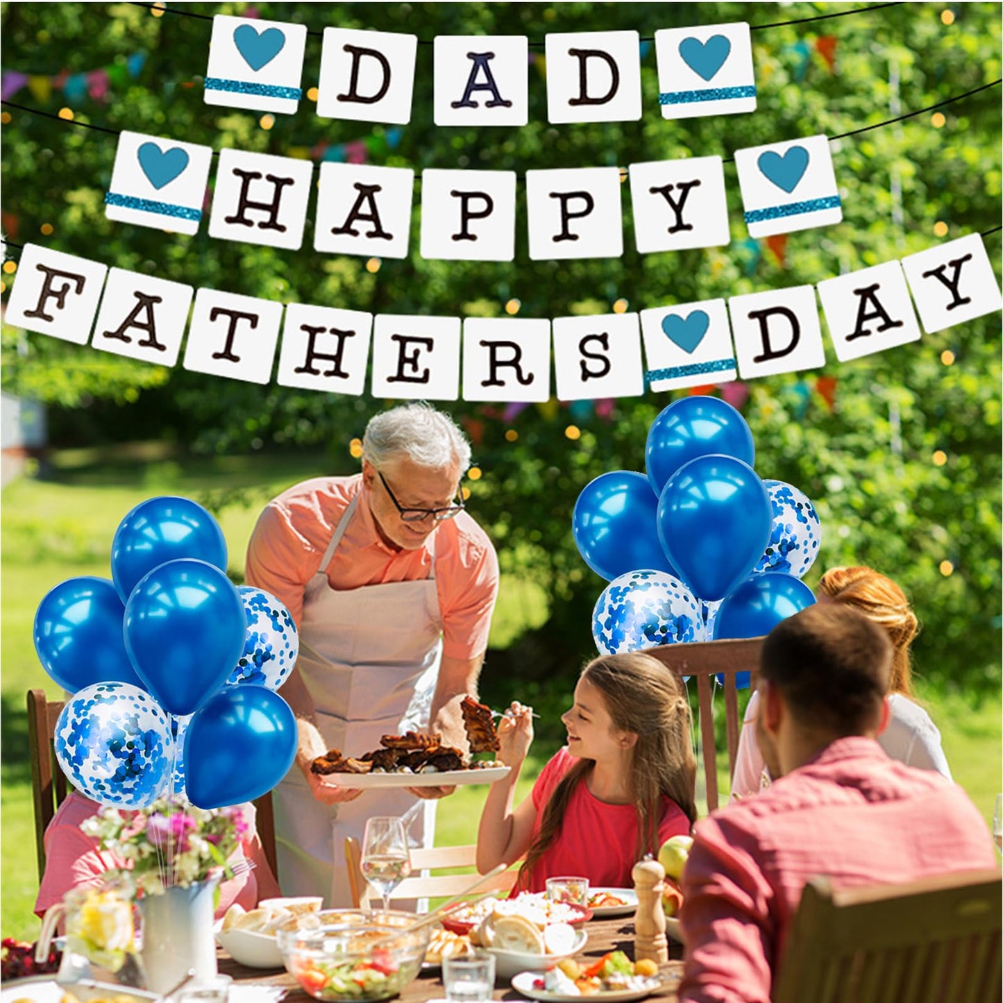 Zjdhpty 4Set Blue Balloon Stand, Balloon Stands For Table, Blue Table Centerpiece For Father'S Day Graduation Boy Baby Shower Ge