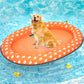 Pet Soft Dog Float Raft - Inflatable Dog Swimming Float For Summer (Orange)