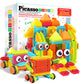 Picassotiles 120Pcs Hedgehog Interlocking Building Blocks Tiles Construction Toy Set Learning Playset Steam Development Preschoo